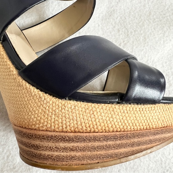 Colin Stuart Leather Strappy Platform Stilettos - Picture 8 of 15